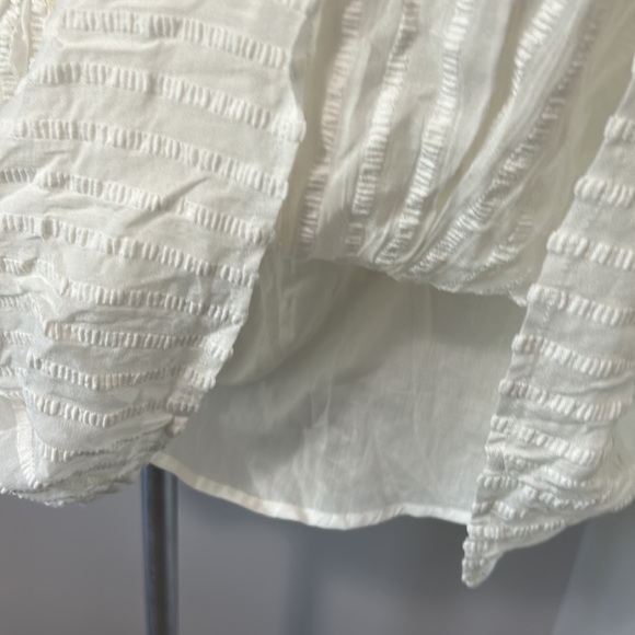 MODERN CITIZEN White Short Sleeve Open Back Dress Cottage Core Dress Sz S NEW - Picture 9 of 10